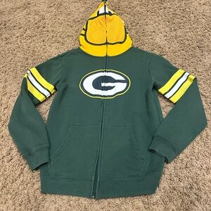 Green Bay Packers Kids Hoodie - Green and Yellow